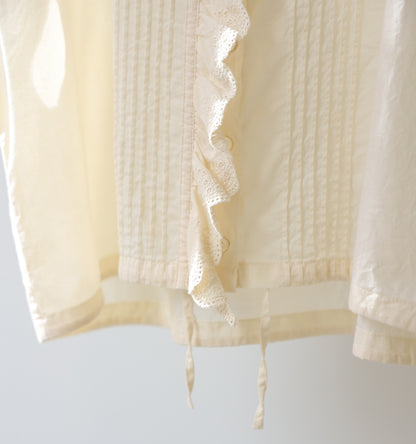 pin tuck lace vest
