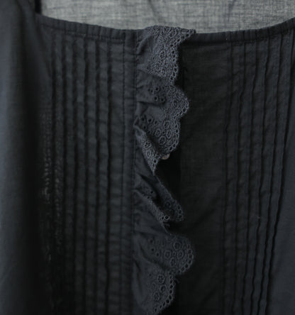 pin tuck lace vest