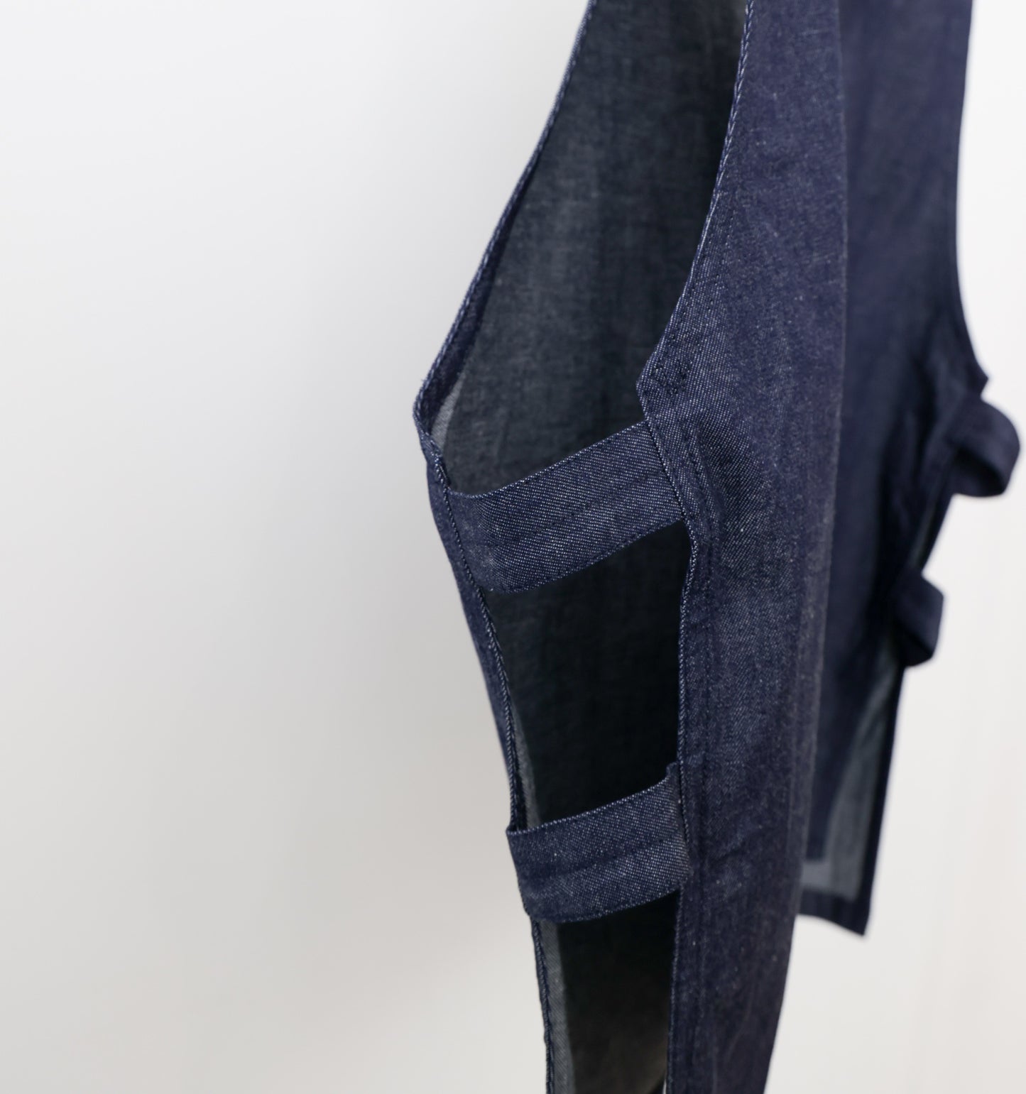 denim side strap vest
