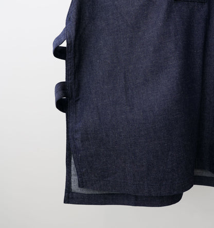 denim side strap vest