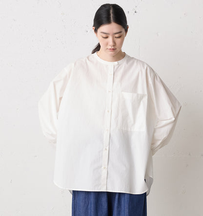 stand collar big shirt