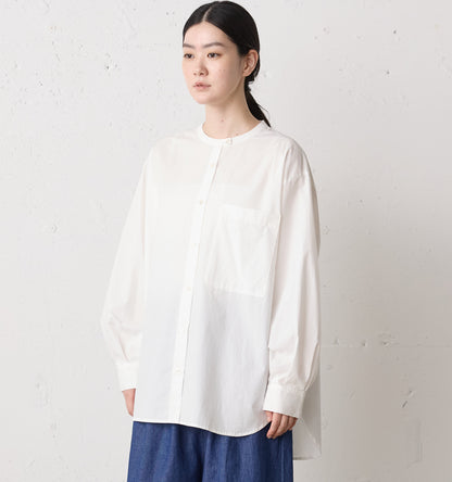 stand collar big shirt