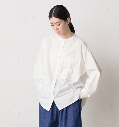 stand collar big shirt