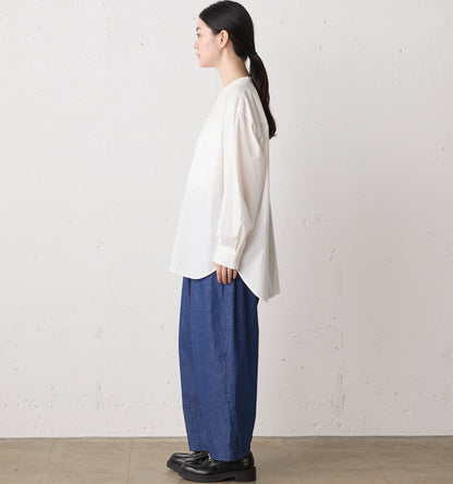 stand collar big shirt