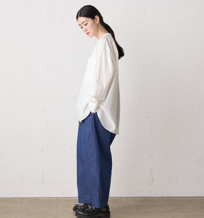 stand collar big shirt