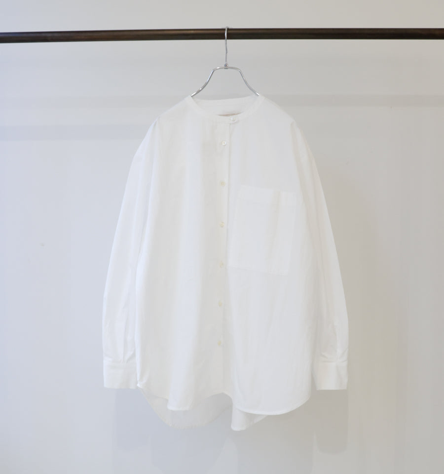 stand collar big shirt