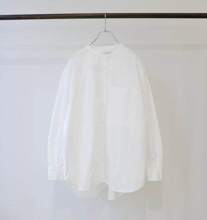 stand collar big shirt