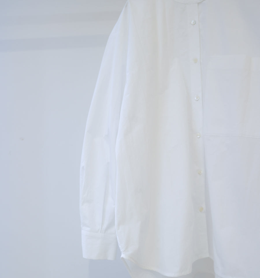 stand collar big shirt