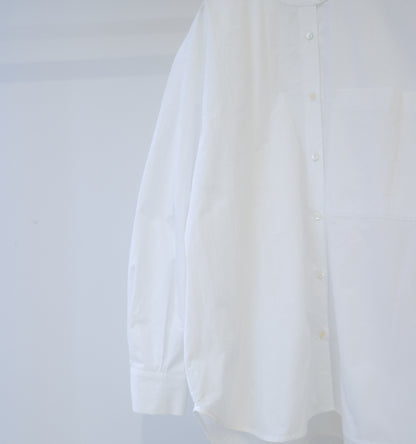 stand collar big shirt