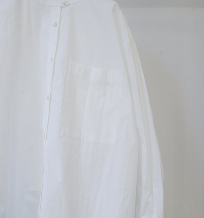 stand collar big shirt