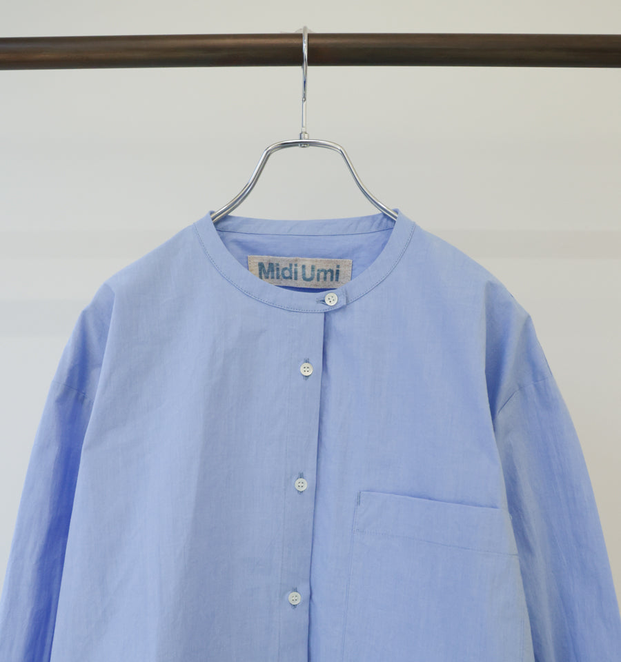stand collar big shirt