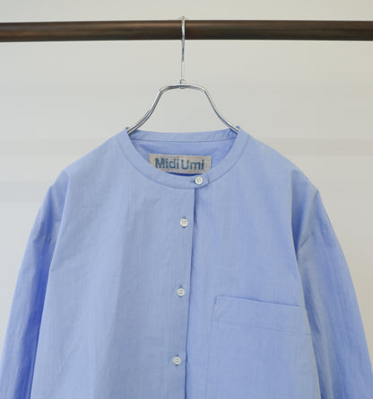 stand collar big shirt
