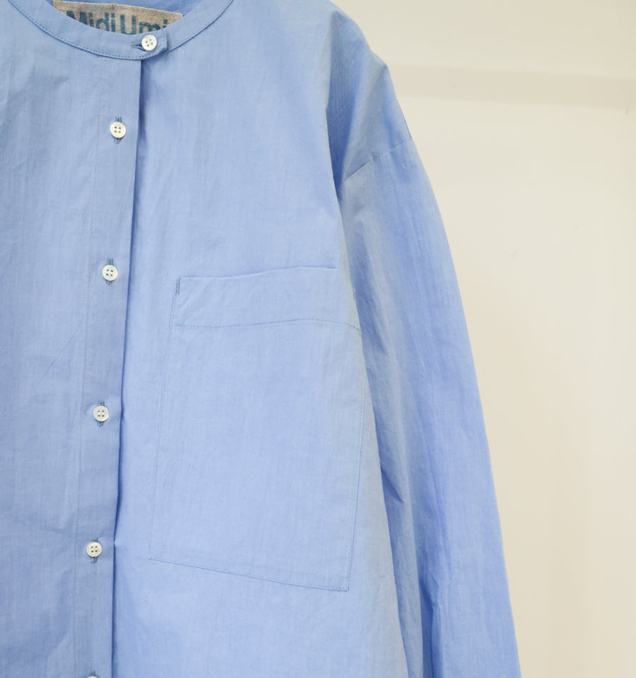 stand collar big shirt