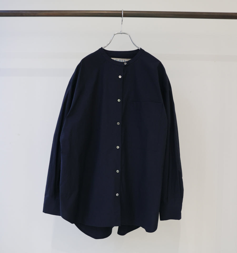 stand collar big shirt