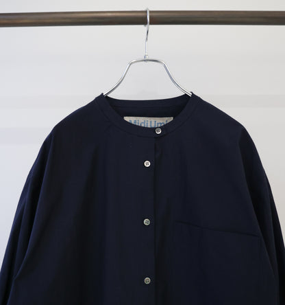 stand collar big shirt