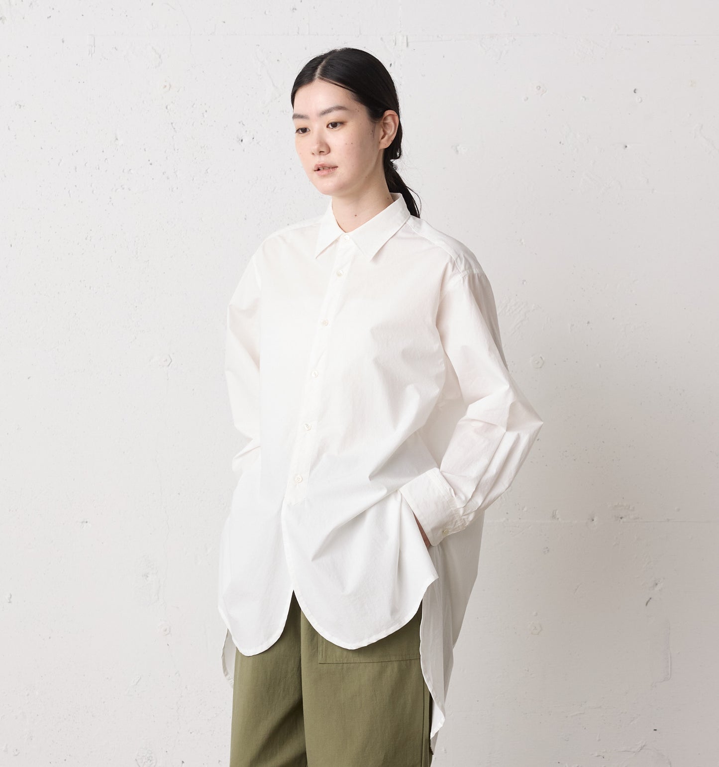 wide long shirt