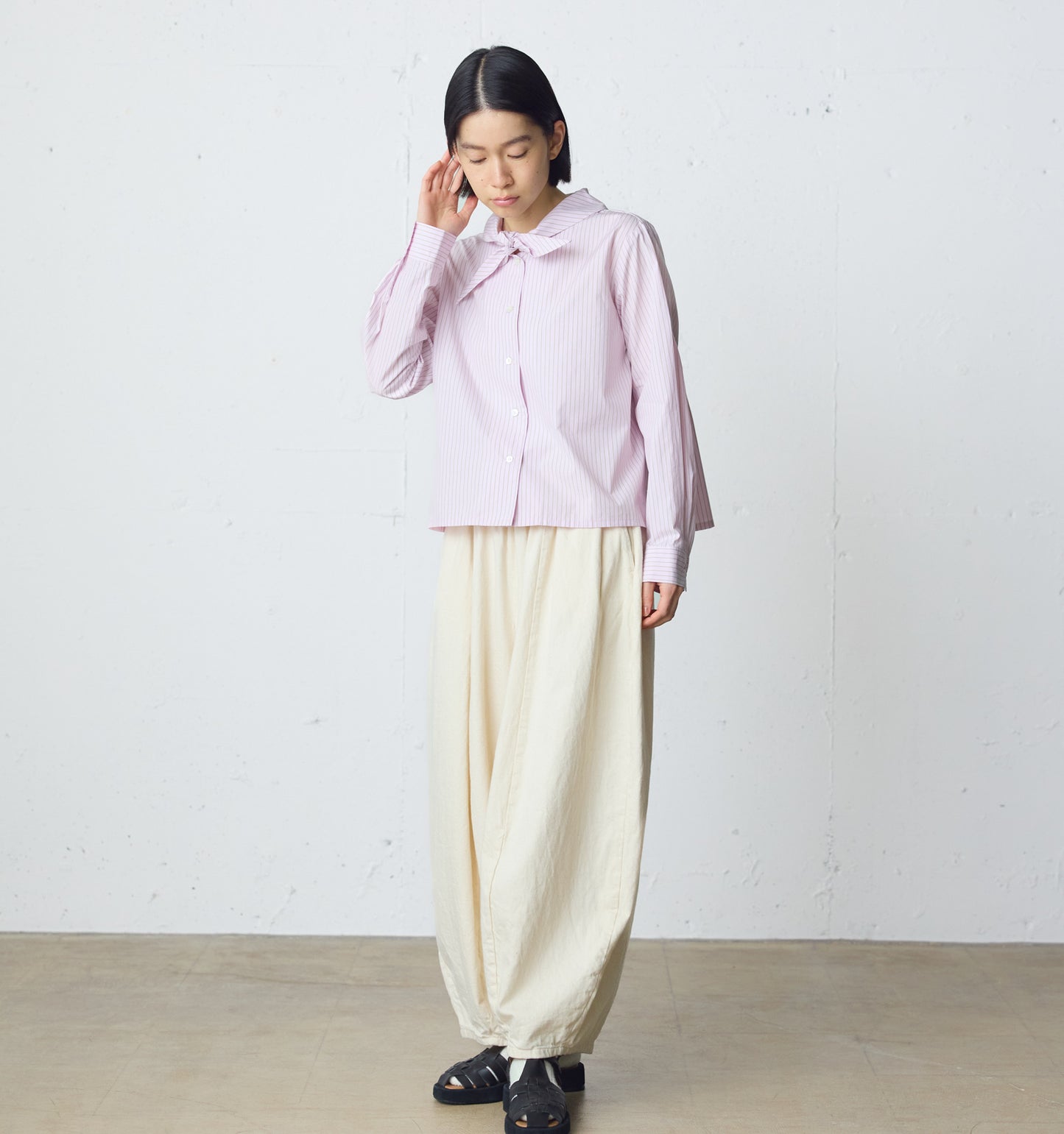 scarf like short shirt