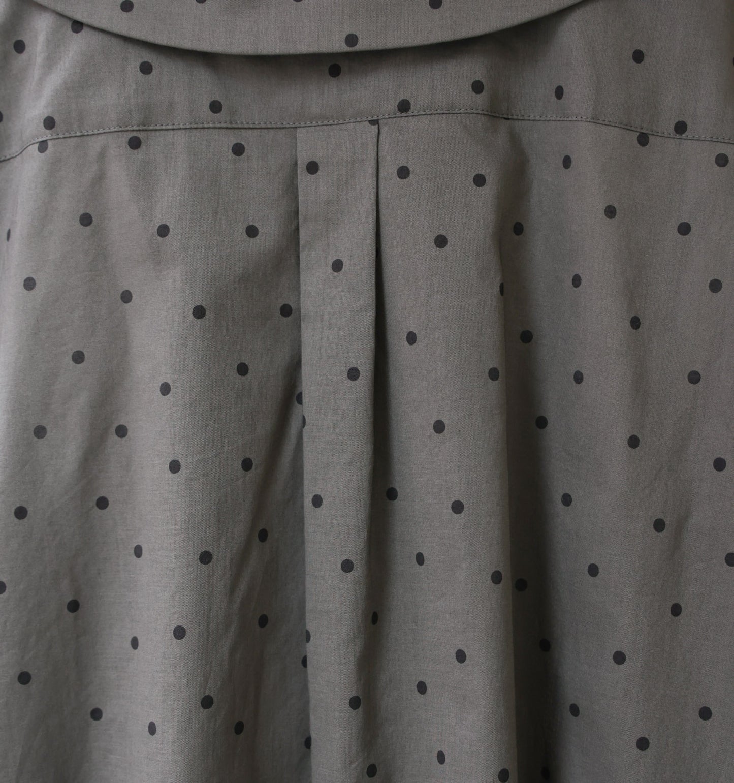 flat collar dots shirt