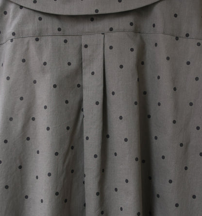 flat collar dots shirt