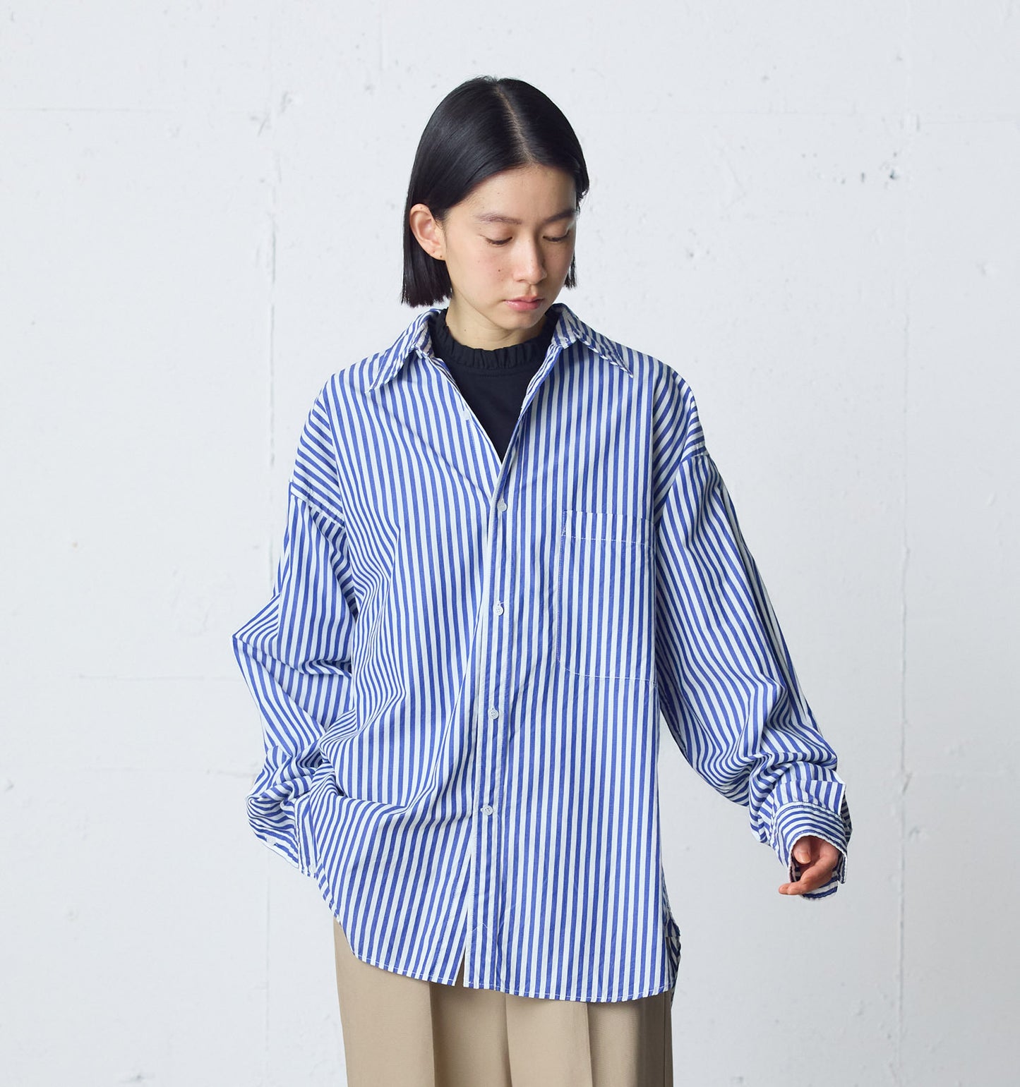 patterned big shirt