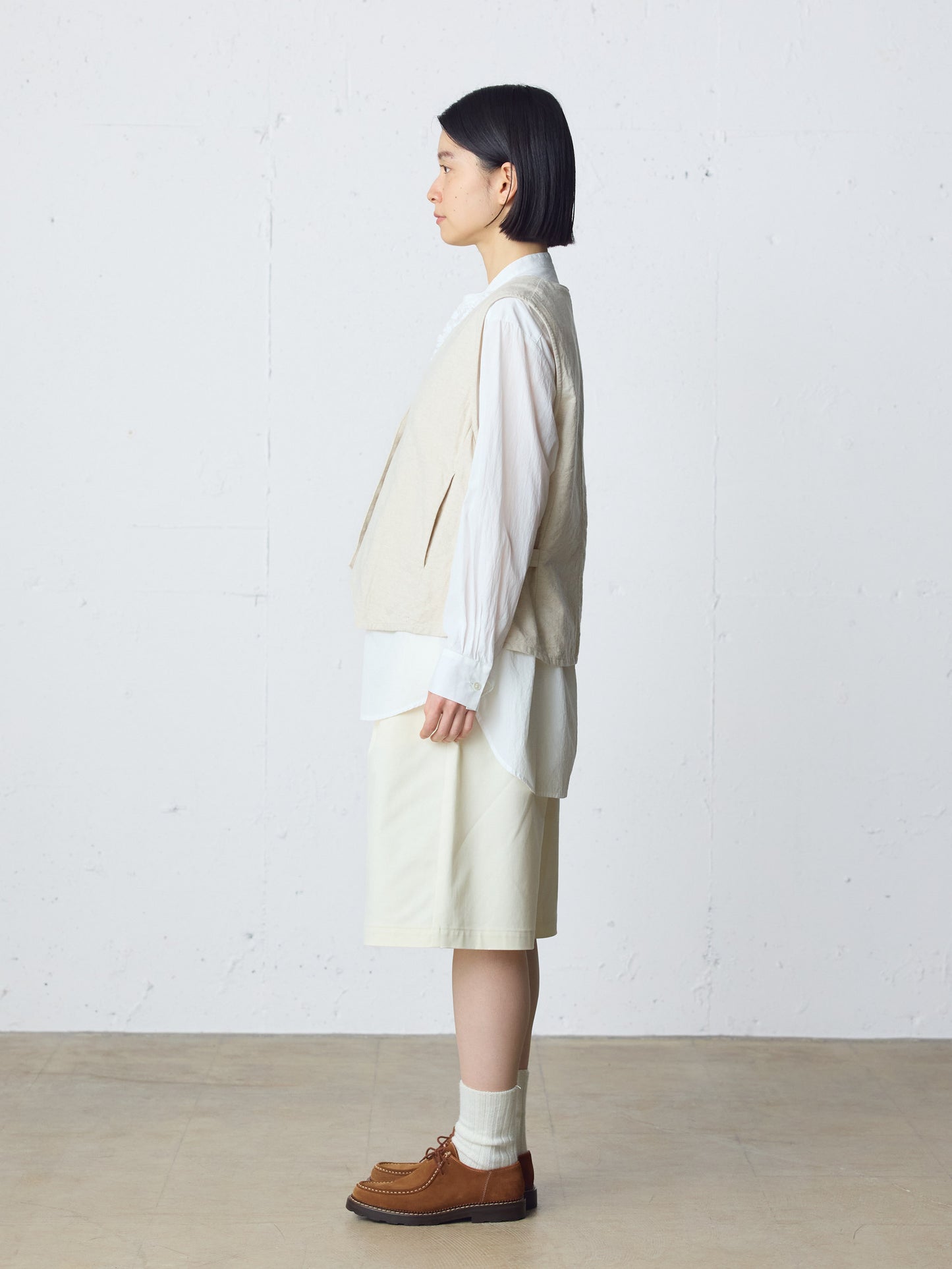 cotton linen vest