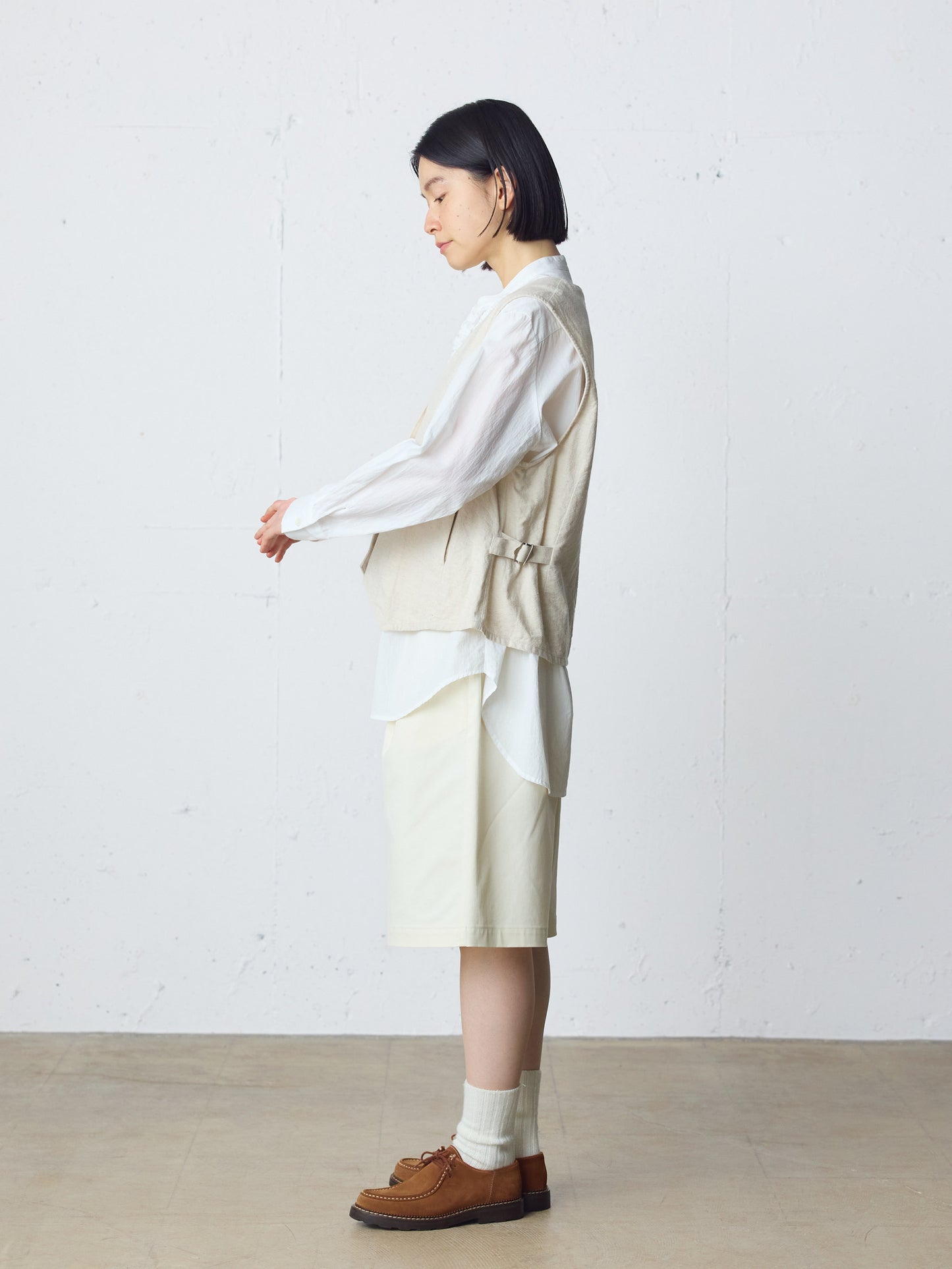 cotton linen vest