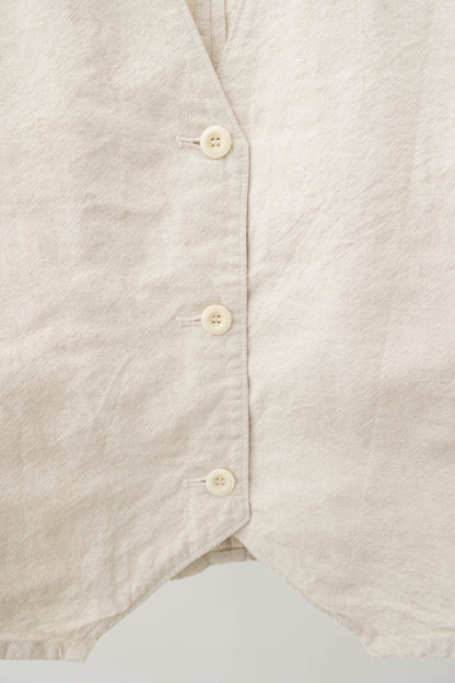 cotton linen vest