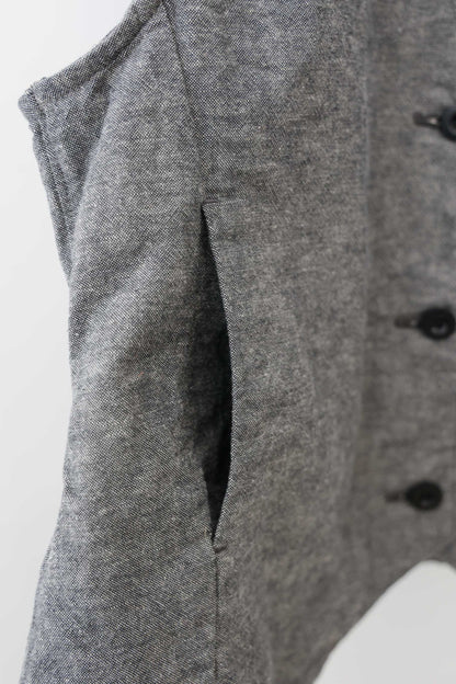 cotton linen vest
