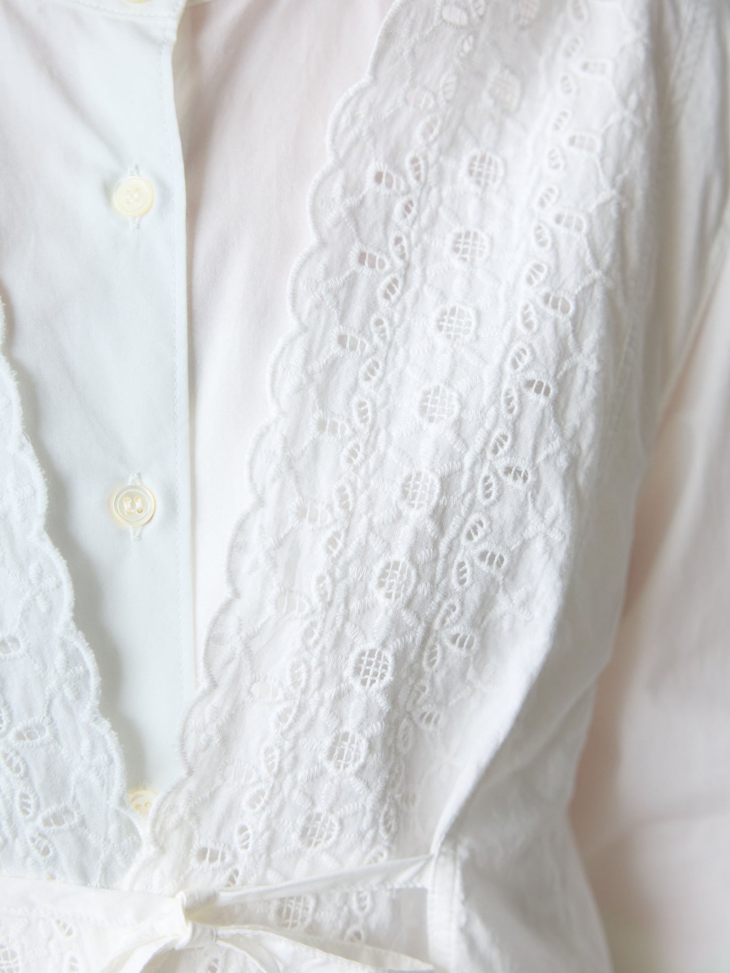 lace side tuck vest