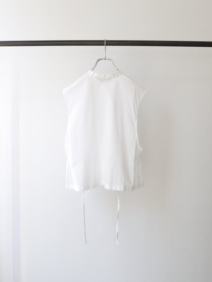 lace side tuck vest