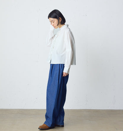 front frill lace shirt