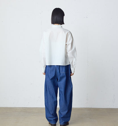 front frill lace shirt