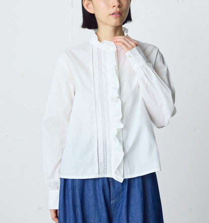 front frill lace shirt