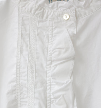 front frill lace shirt