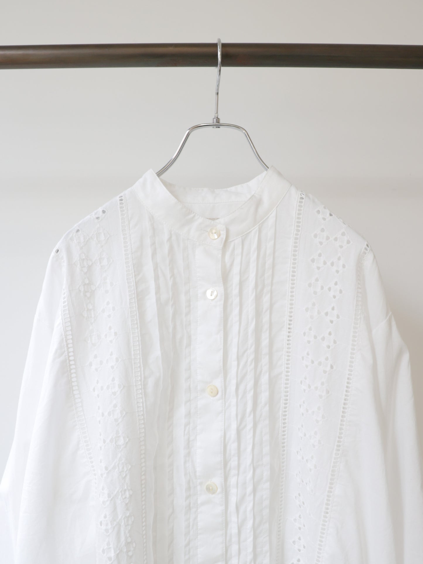 lace blouson shirt