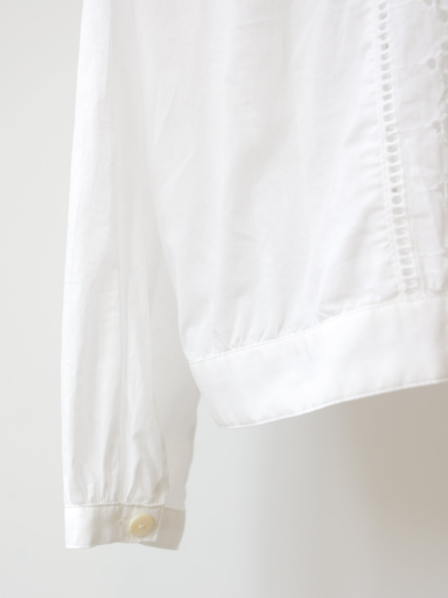 lace blouson shirt
