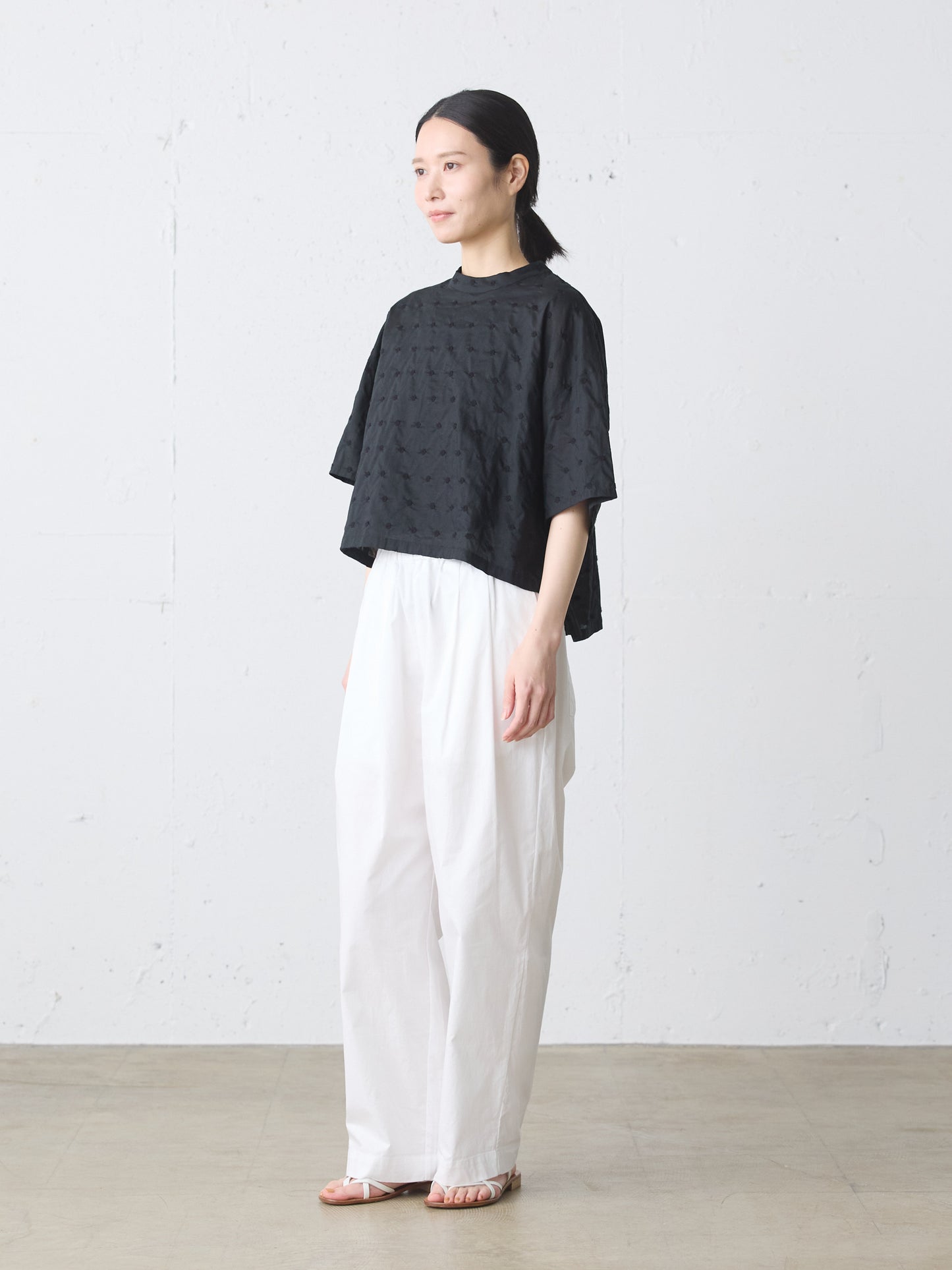 dots wide shirt pullover