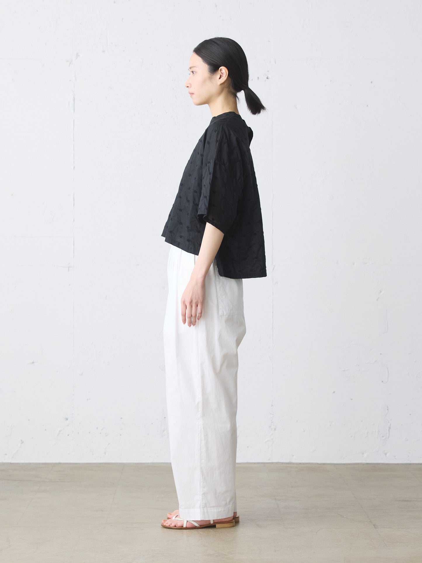 dots wide shirt pullover