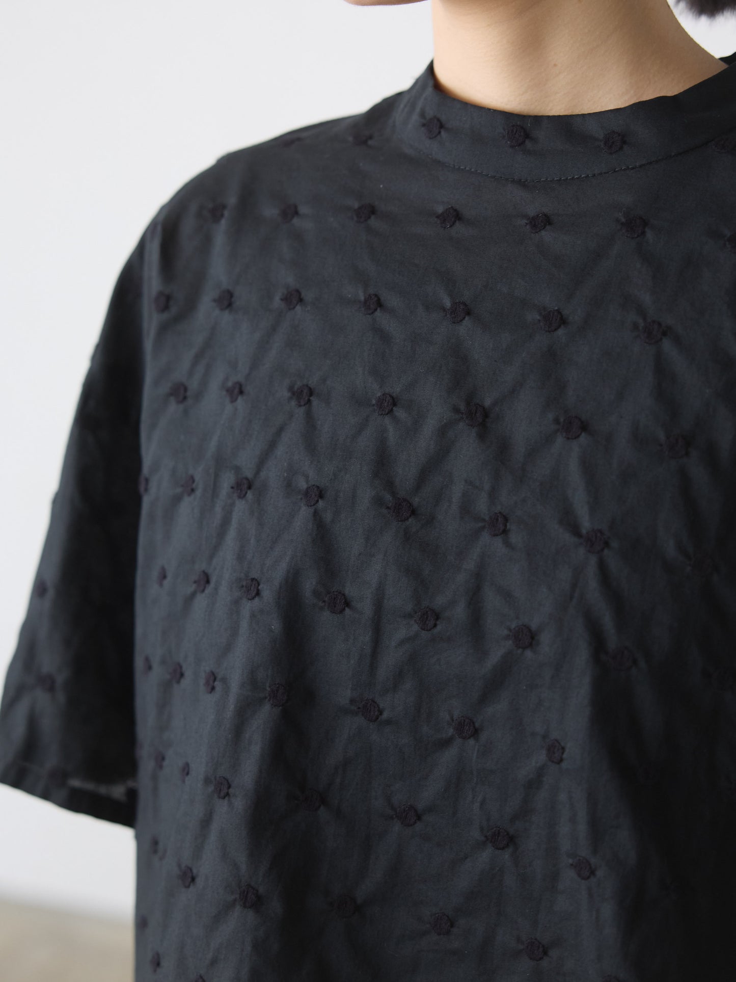 dots wide shirt pullover