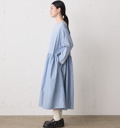 chambray gather onepiece