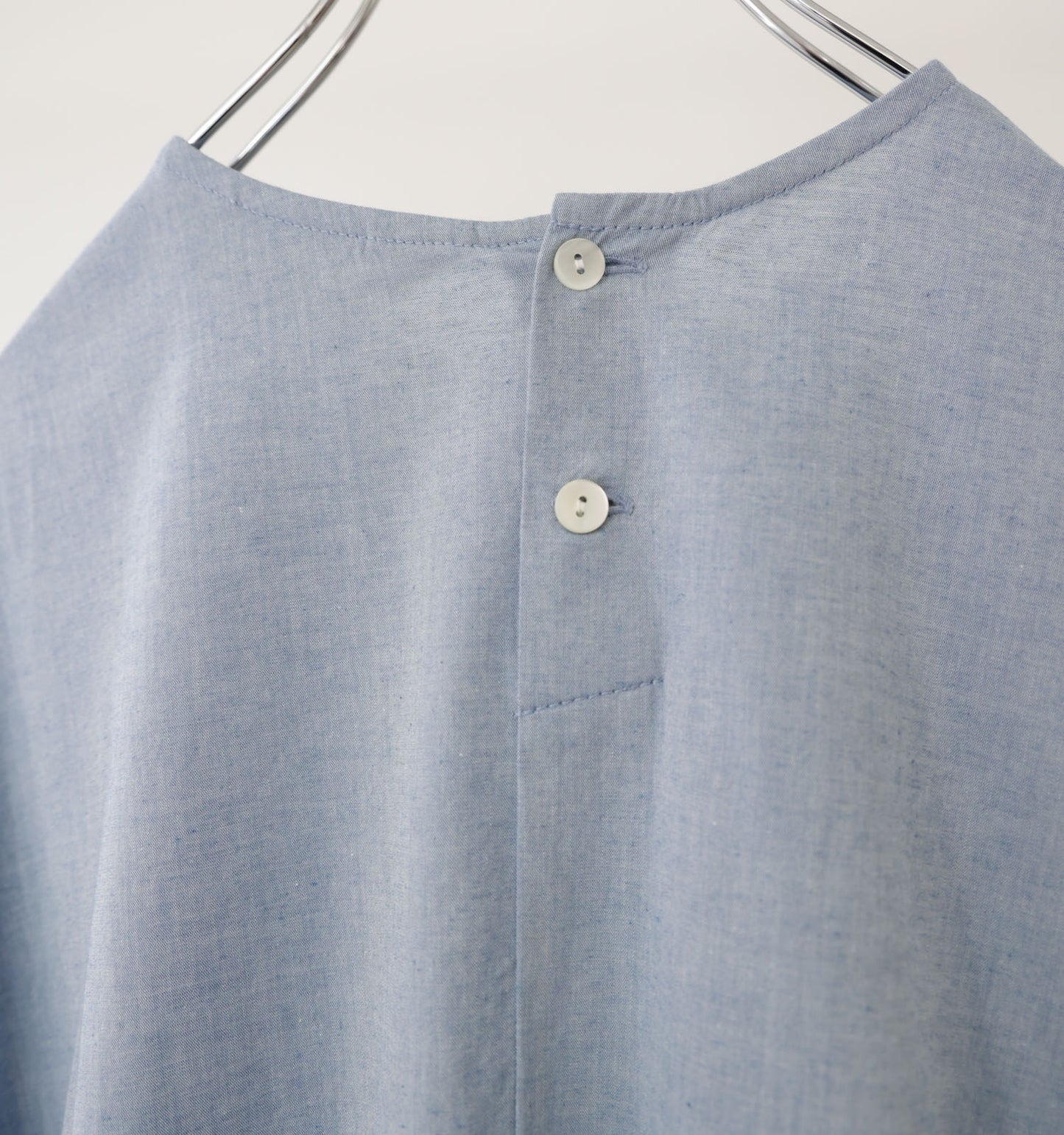 chambray gather onepiece