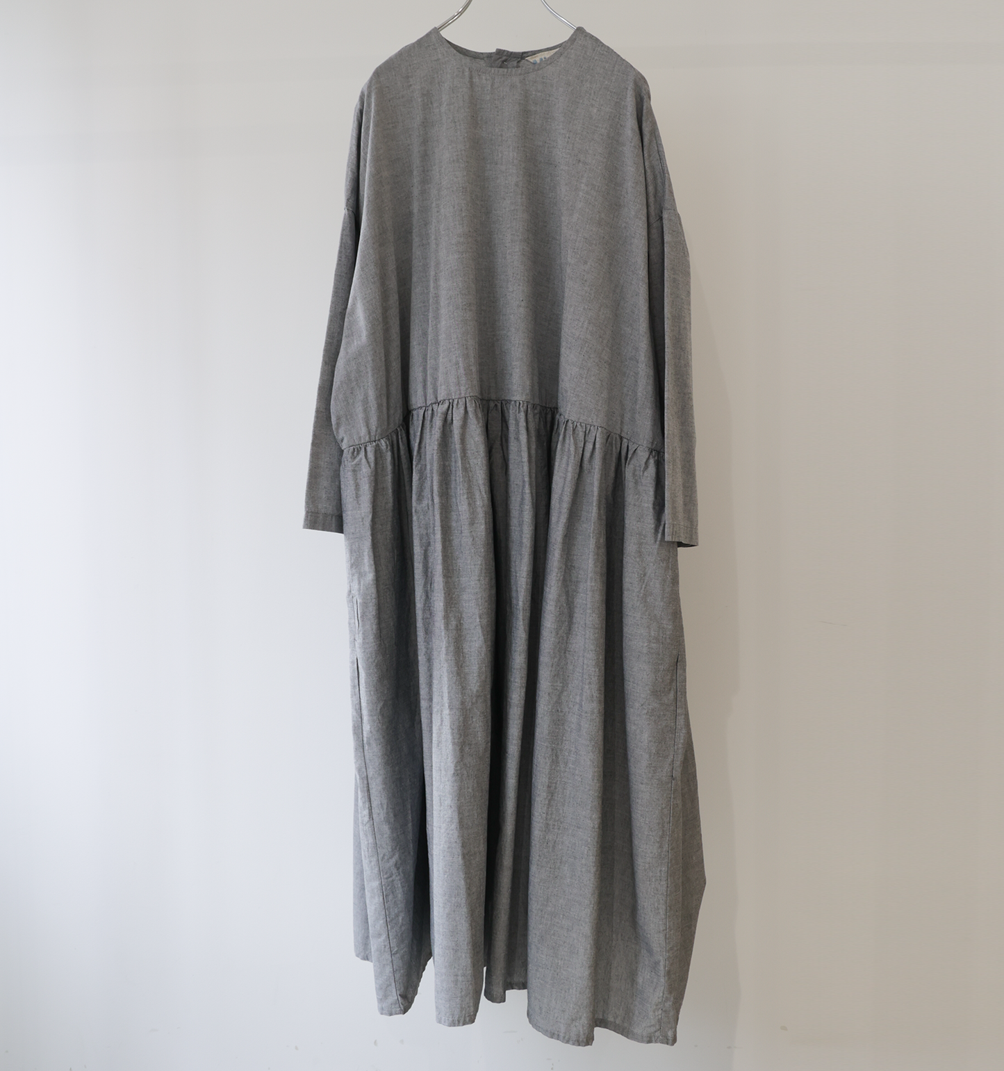 chambray gather onepiece