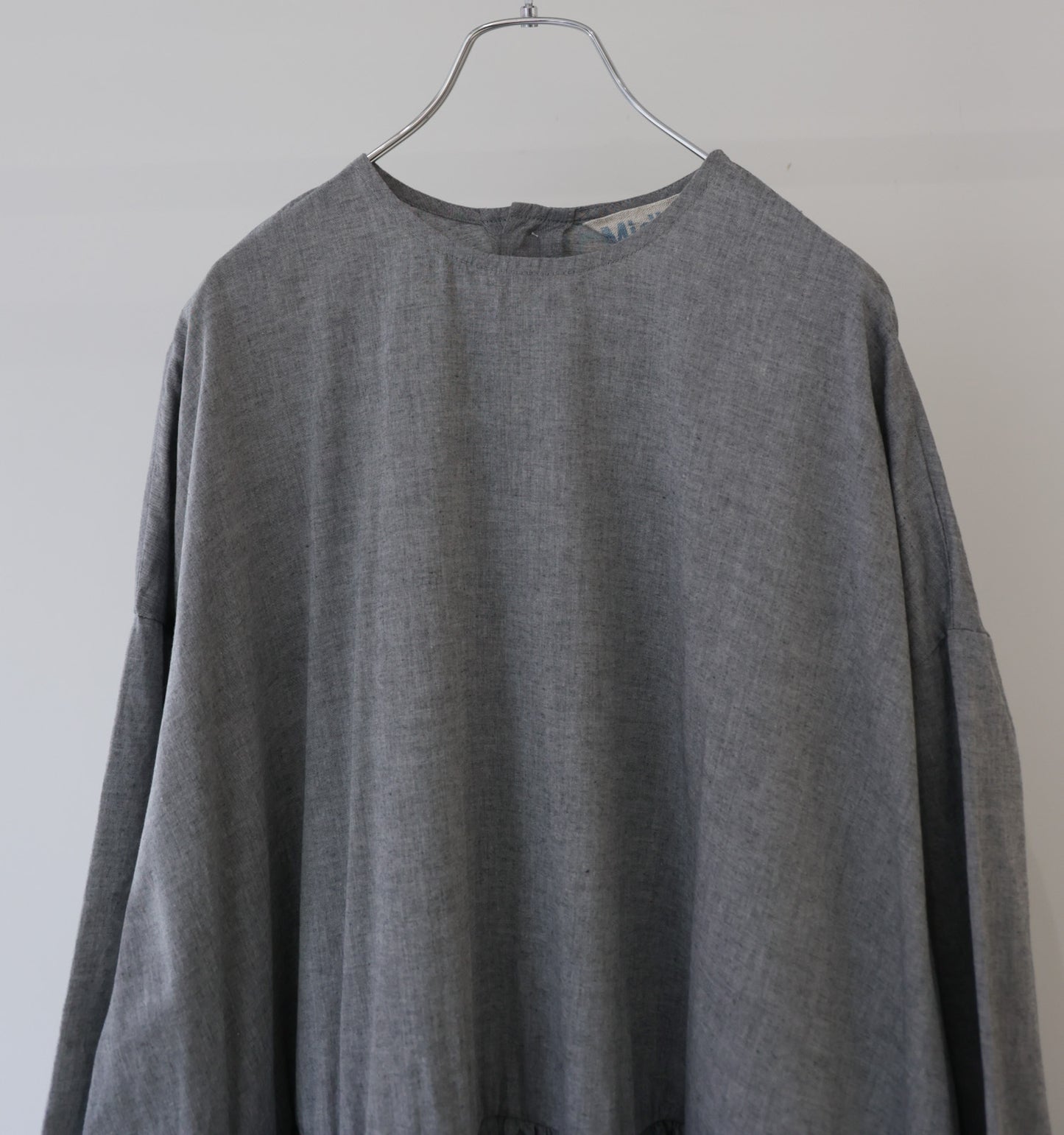 chambray gather onepiece