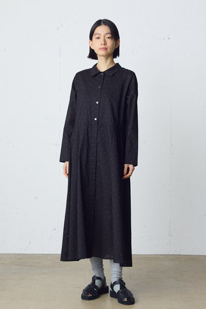 waist switching dots one-piece
