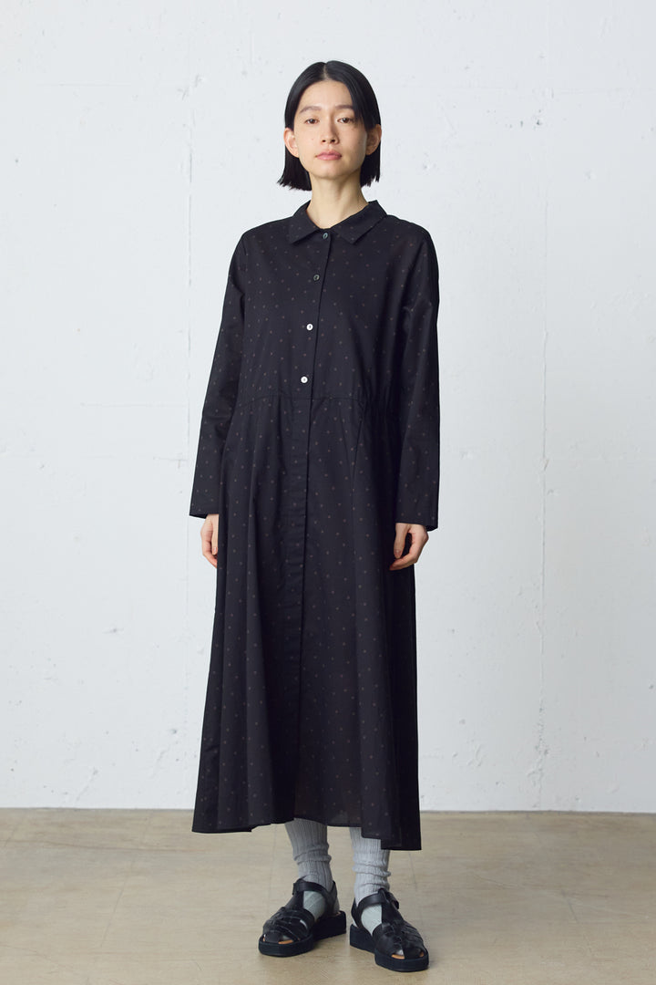 waist switching dots one-piece