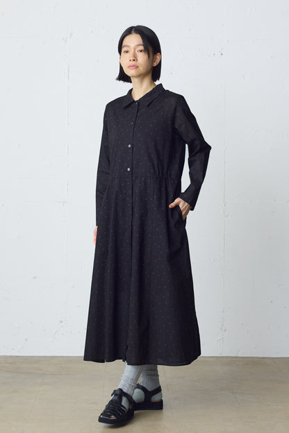 waist switching dots one-piece