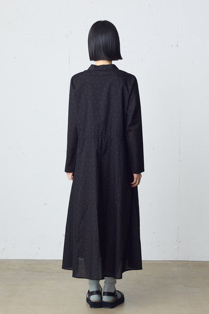 waist switching dots one-piece
