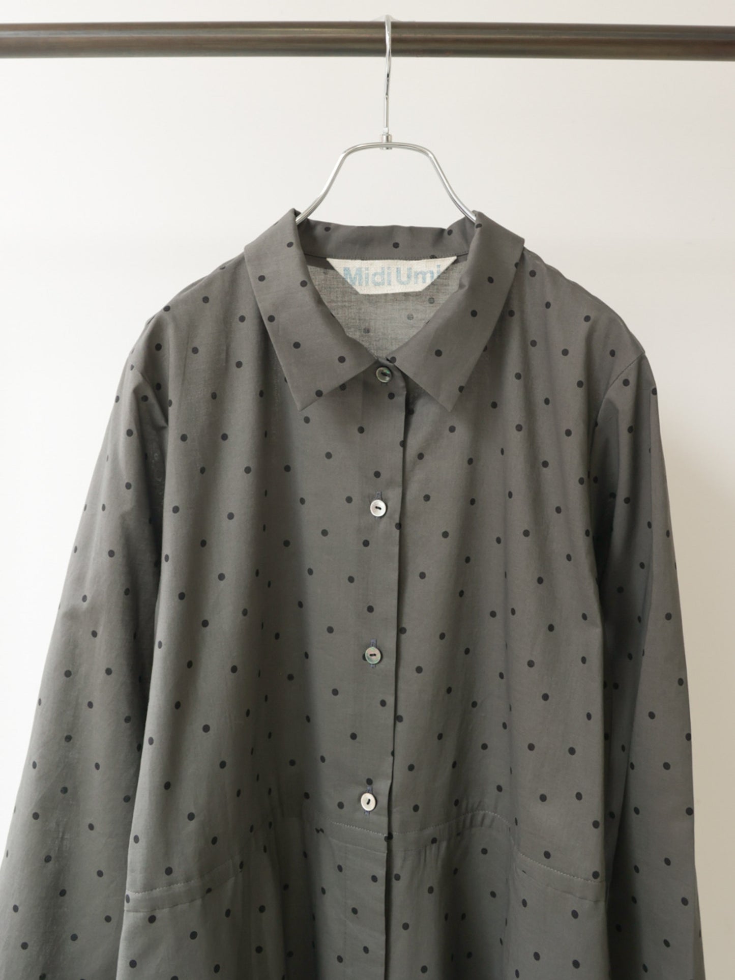 waist switching dots one-piece