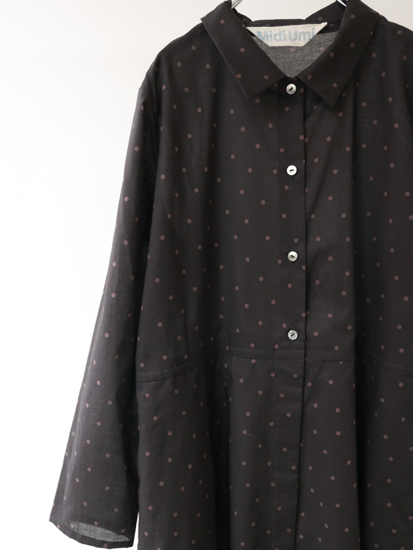 waist switching dots one-piece