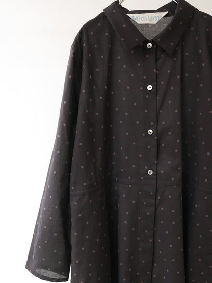 waist switching dots one-piece